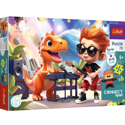 Puzzle - 70 - Connect Joe - Figurka i 6 klocków - Connect Squad - Trefl 53025 Marka niezdefiniowana