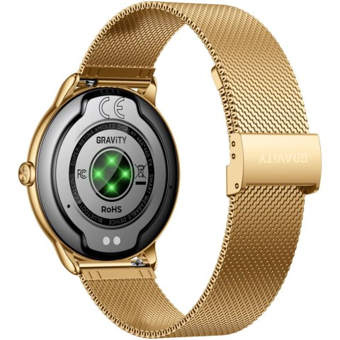 SMARTWATCH DAMSKI GRAVITY GT31-1 - AMOLED, DODATKOWY PASEK (sg052a) Gravity