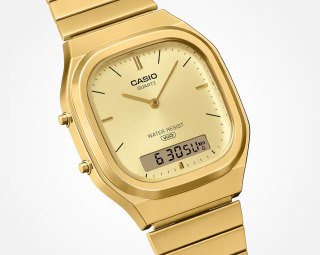ZEGAREK UNISEX CASIO AQ-240EG-9A Vintage Classic + BOX Casio
