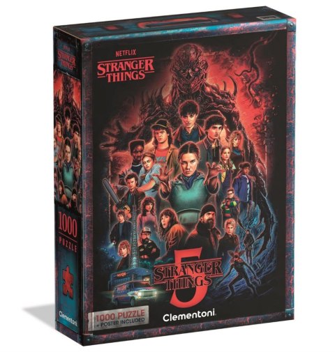 Puzzle 1000 NETFLIX STRANGER THINGS 5 Plakat Clementoni 37096 Clementoni