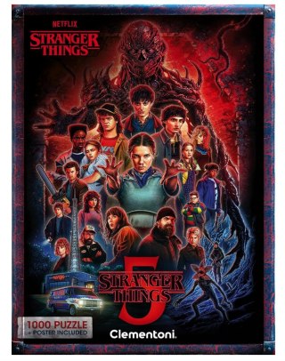 Puzzle 1000 NETFLIX STRANGER THINGS 5 Plakat Clementoni 37096 Clementoni