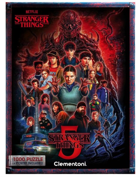 Puzzle 1000 NETFLIX STRANGER THINGS 5 Plakat Clementoni 37096 Clementoni