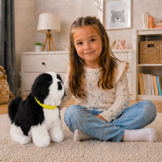 Interaktywny Pies Piesek Border Collie Pluszowy Szczeka Rusza Ogonem LEAN Toys