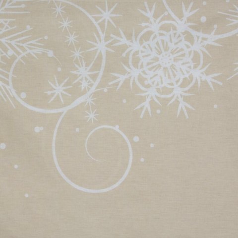 KOMPLET POŚCIELI ŚWIATECZNEJ SANTA6 220 X 200 CM BEŻOWY