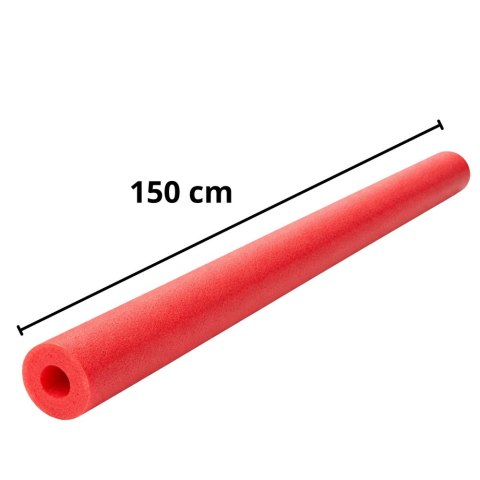 Makaron Piankowy Do Nauki Pływania Ćwiczeń Pianka Treningowa Czerwony 150 cm LEAN TOYS