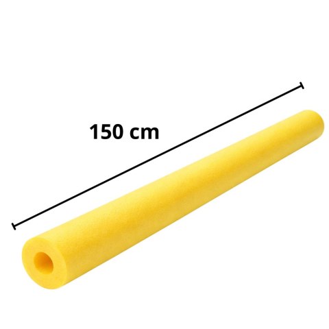 Makaron Piankowy Do Nauki Pływania Ćwiczeń Pianka Treningowa Żółty 150 cm LEAN TOYS