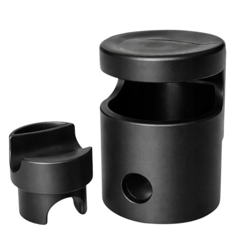 Plastikowa Zaślepka Do Trampoliny Grzybek z Ringiem Czarny 25mm LEAN Sport