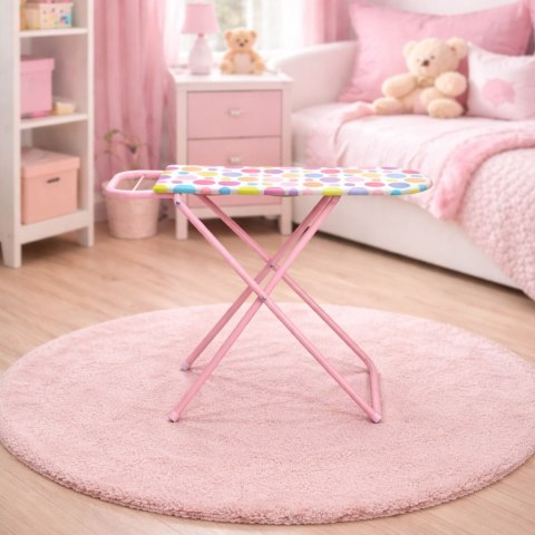 Metalowa Deska Do Prasowania Zabawkowa Składana Dla Dzieci Kropeczki 61 cm LEAN Toys