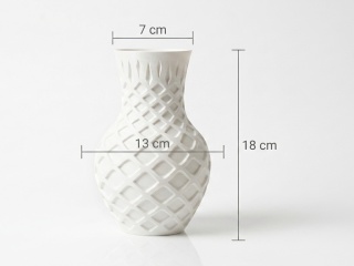Nowoczesny Wazon Dekoracyjny – White Diamond – Loft / Scandi