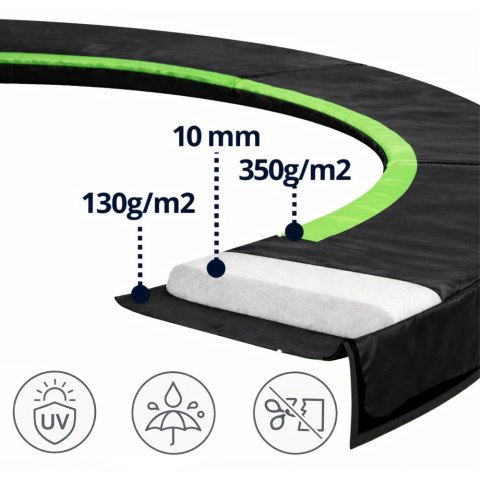 Osłona Sprężyn Do Trampoliny LEAN SPRING PAD Czarna 180-183CM 6FT LEAN