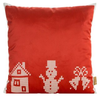 POSZEWKA ŚWIATECZNA NOEL01 45 X 45 CM CZERWONY