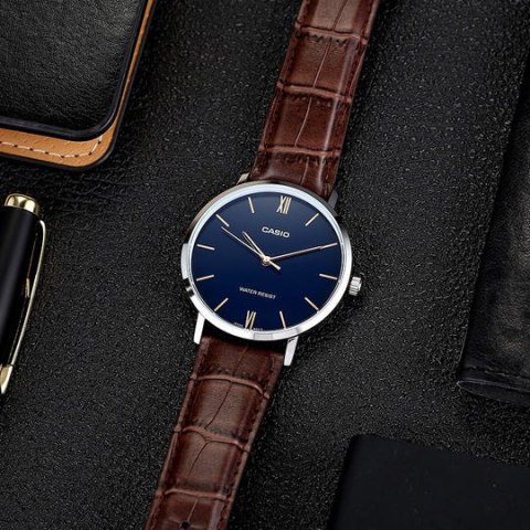 ZEGAREK MĘSKI CASIO MTP-VT01L-2B + BOX Casio