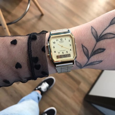 ZEGAREK UNISEX CASIO AQ-230GA-9BMQ Vintage Maxi + BOX Casio