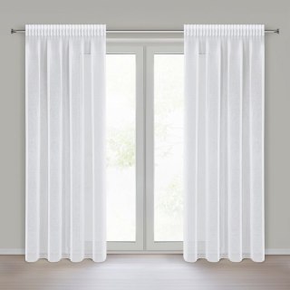 FIRANA GOTOWA ELPIDIA NA TAŚMIE 140 X 270 CM BIAŁY
