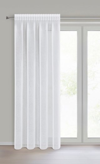 FIRANA GOTOWA ELPIDIA NA TAŚMIE 140 X 270 CM BIAŁY