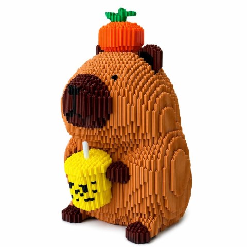 Klocki Konstrukcyjne Kapibara Shake Jabłko 3D Duża Figurka 3900 el. 25cm LEAN Toys