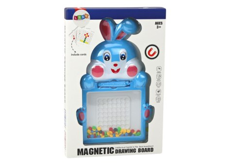 Tablica Magnetyczna Zając 7 Wzorów Długopis Magnetyczny Niebieska LEAN Toys
