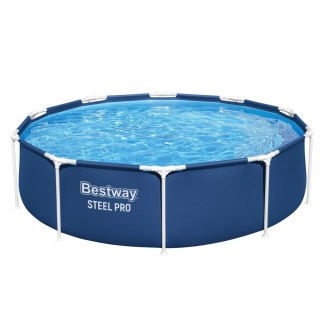Basen Ogrodowy Stelażowy Z Pompą Niebieski 305 cm x 76 cm Bestway 56679 Bestway