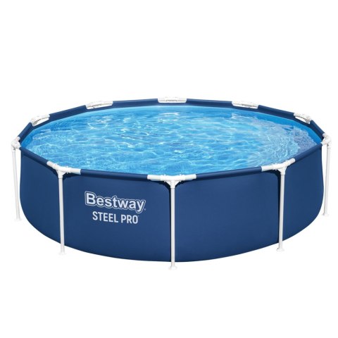 Basen Ogrodowy Stelażowy Z Pompą Niebieski 305 cm x 76 cm Bestway 56679 Bestway