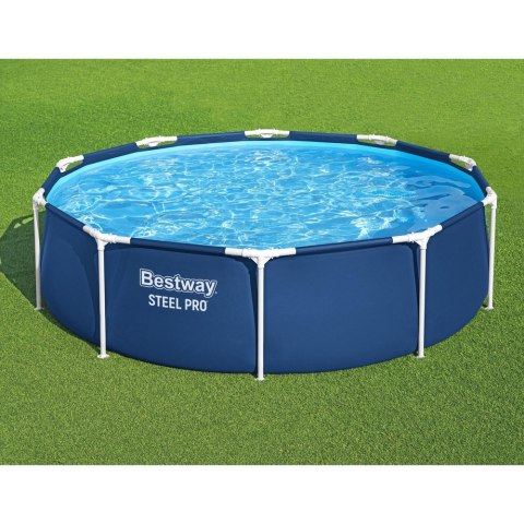 Basen Ogrodowy Stelażowy Z Pompą Niebieski 305 cm x 76 cm Bestway 56679 Bestway