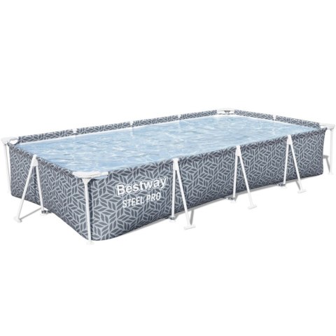 Basen Stelażowy Prostokątny Szary 366 x 201 x 66 cm Bestway 561FV Bestway