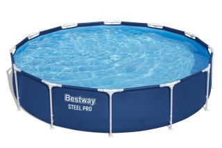 Basen ogrodowy stelażowy 366 x 76 cm zestaw Bestway 56681 Bestway