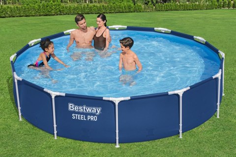 Basen ogrodowy stelażowy 366 x 76 cm zestaw Bestway 56681 Bestway