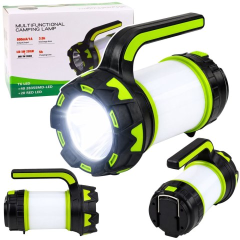Latarka Lampa LED 2W1 Kempingowa Turystyczna Akumulatorowa Wielofunkcyjna LEAN