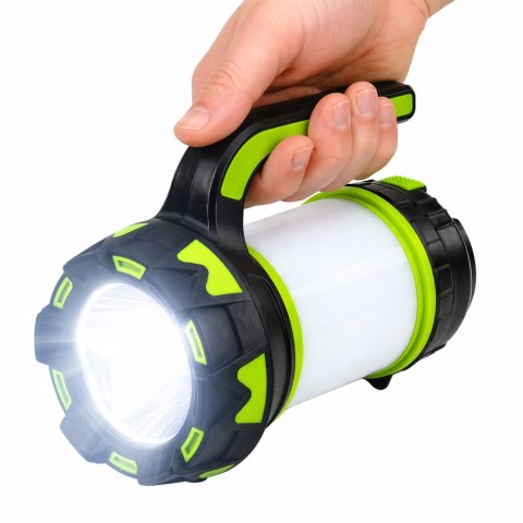 Latarka Lampa LED 2W1 Kempingowa Turystyczna Akumulatorowa Wielofunkcyjna LEAN