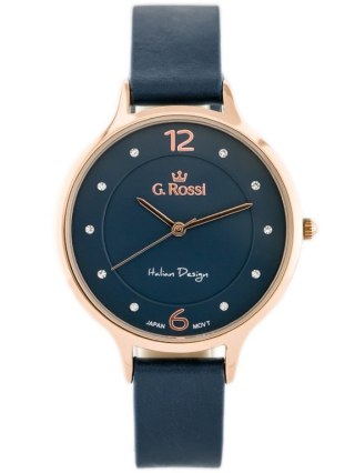 ZEGAREK DAMSKI G. ROSSI - 10411A-6F3 NA PASKU (zg714g) + BOX G. Rossi