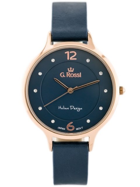 ZEGAREK DAMSKI G. ROSSI - 10411A-6F3 NA PASKU (zg714g) + BOX G. Rossi
