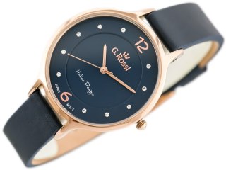 ZEGAREK DAMSKI G. ROSSI - 10411A-6F3 NA PASKU (zg714g) + BOX G. Rossi