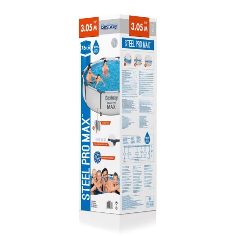Basen Ogrodowy Stelażowy 305 x 76 cm Bestway 56406 Bestway