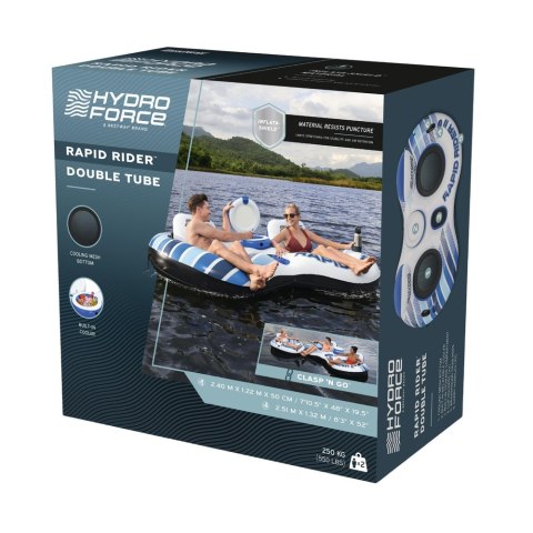 Materac Dmuchany 2 Osobowy z Chłodziarką Rapid Rider II Bestway 43113 Bestway