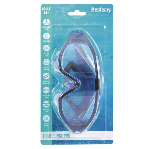Okulary Do Pływania Regulowane Czarno-Niebieskie Bestway 21194 Bestway