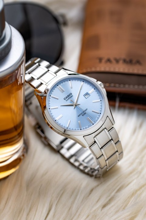 Zegarek Męski Casio MTS-115D-2A2V + BOX (zd292b) SZAFIR Casio