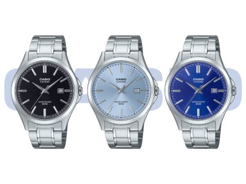 Zegarek Męski Casio MTS-115D-2A2V + BOX (zd292b) SZAFIR Casio