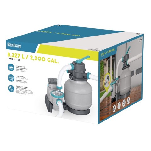 Pompa Piaskowa Do Basenu Filtrująca Timer 8327L/h Bestway 58499 Bestway