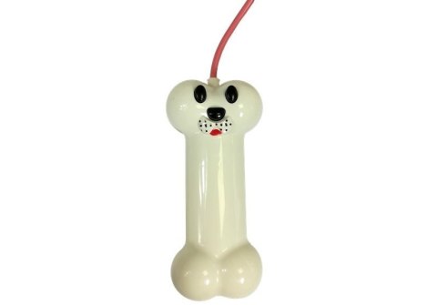 Pies Husky Na Smyczy Sterowany Pilot Kość Biało- Czarny LEAN Toys
