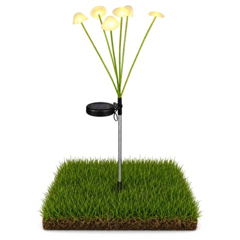 Lampka Solarna Ogrodowa Dekoracyjna Grzybki Ciepłe Światło LED 70cm LEAN