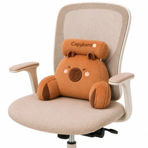 Oparcie Fotel Podparcie Pod Plecy Na Fotel Łóżko Kapibara Brązowy 60 x40 cm LEAN Toys