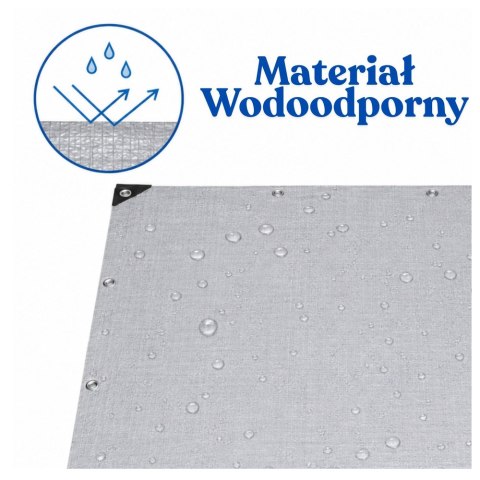 Plandeka Wodoodporna Folia Zbrojona Ochronna Przeciwdeszczowa 200 x 400 cm LEAN