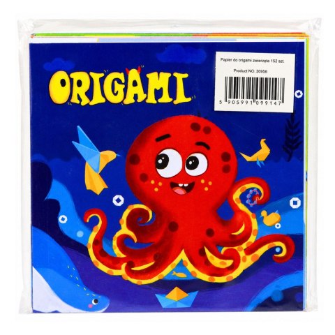 Zestaw Do Origami Papier Kolorowy Książeczka Instruktażowa 100 Arkuszy LEAN