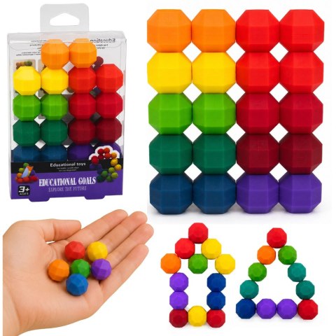 Magnetyczne Kulki Antystresowe Gra Układanka Logiczna Zręcznościowa LEAN TOYS