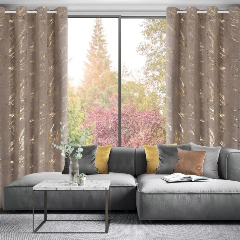 ZASŁONA GOTOWA MOLLY 140 X 250 CM BRĄZOWY