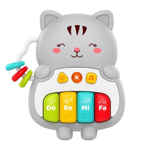 Zabawka Muzyczna Kotek Pianinko Edukacyjne Dla Malucha Melodie Dźwięki LEAN Toys