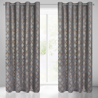 ZASŁONA GOTOWA ARETA 140 X 250 CM STALOWY