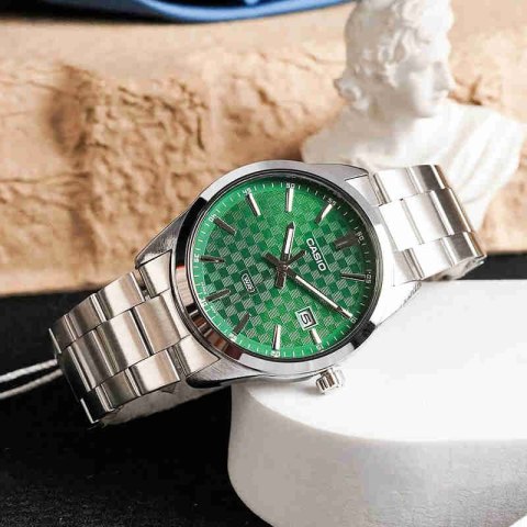 ZEGAREK MĘSKI CASIO MTP-VD03D-3A1 Green + BOX Casio