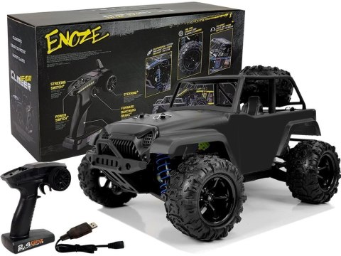 Auto Terenowe Off-Road Zdalnie Sterowane 1:18 Czarne ENOZE 9304E 40 km/h LEAN Toys