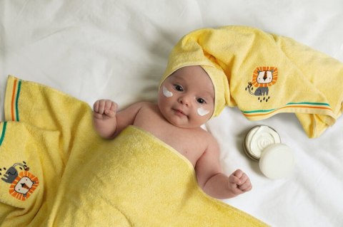 RĘCZNIK DZIECIĘCY BABY69 50 X 90 CM ŻÓŁTY